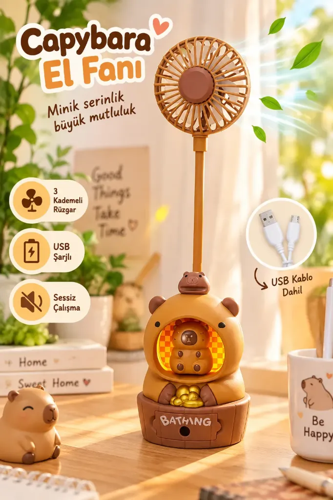 Fan Capybara Adjustable Fan