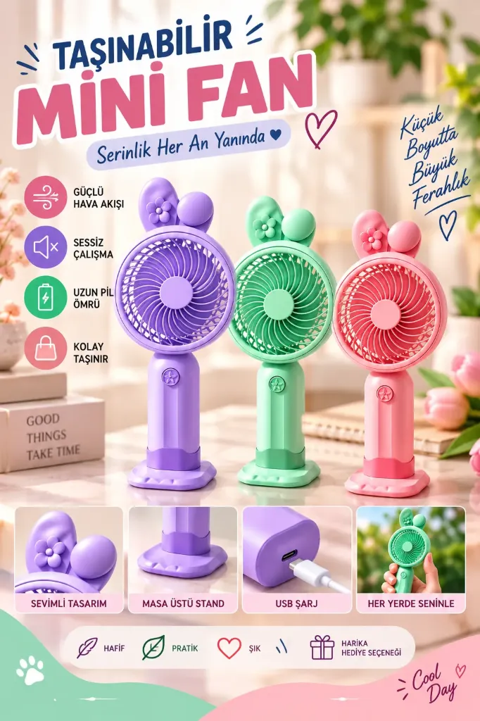 Kademeli Stanlı Fan Askılı Kulaklı