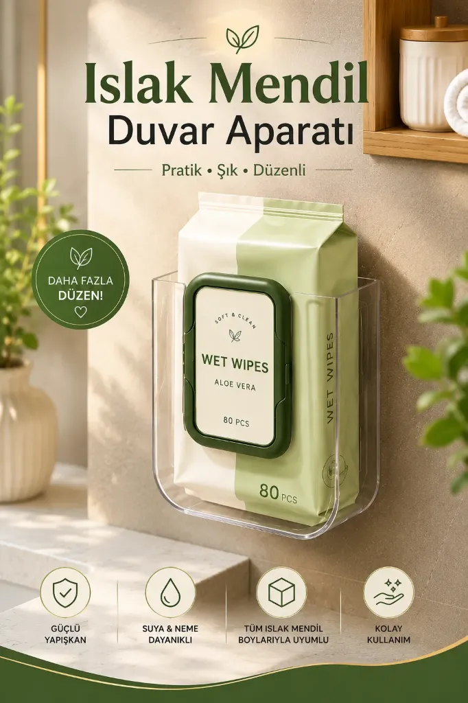 [ML-007] Islak Mendil Kutusu Şeffaf *56