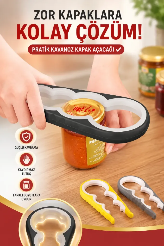 Plastik Kavanoz Kapak Açacağı