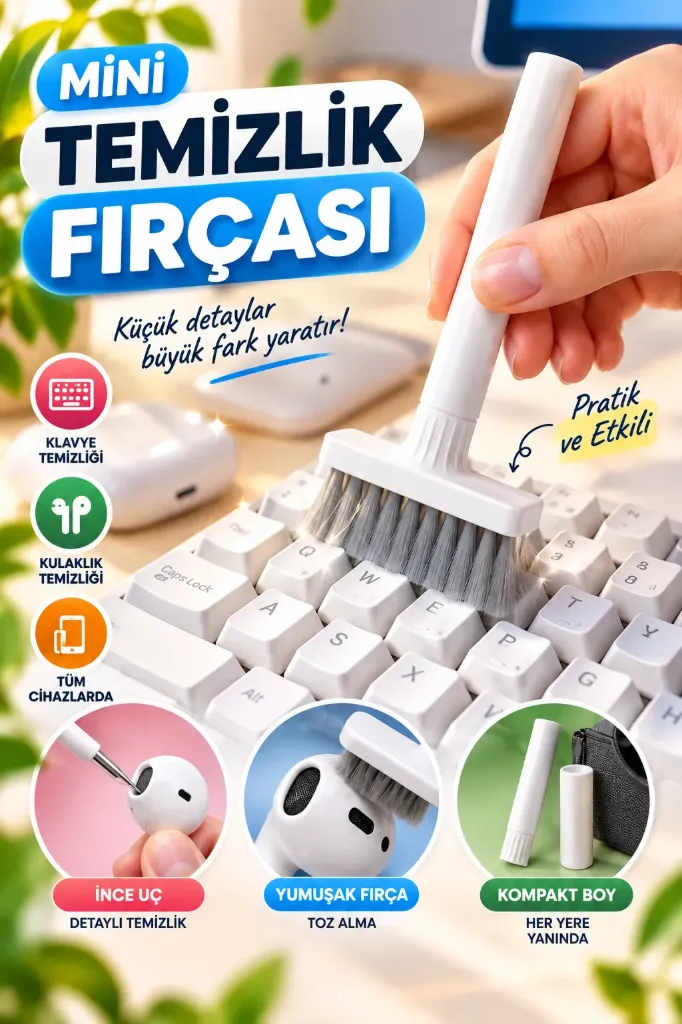 [FBS-325] Klavye Çok Amaçlı Temizlik Fırçası Mini *500