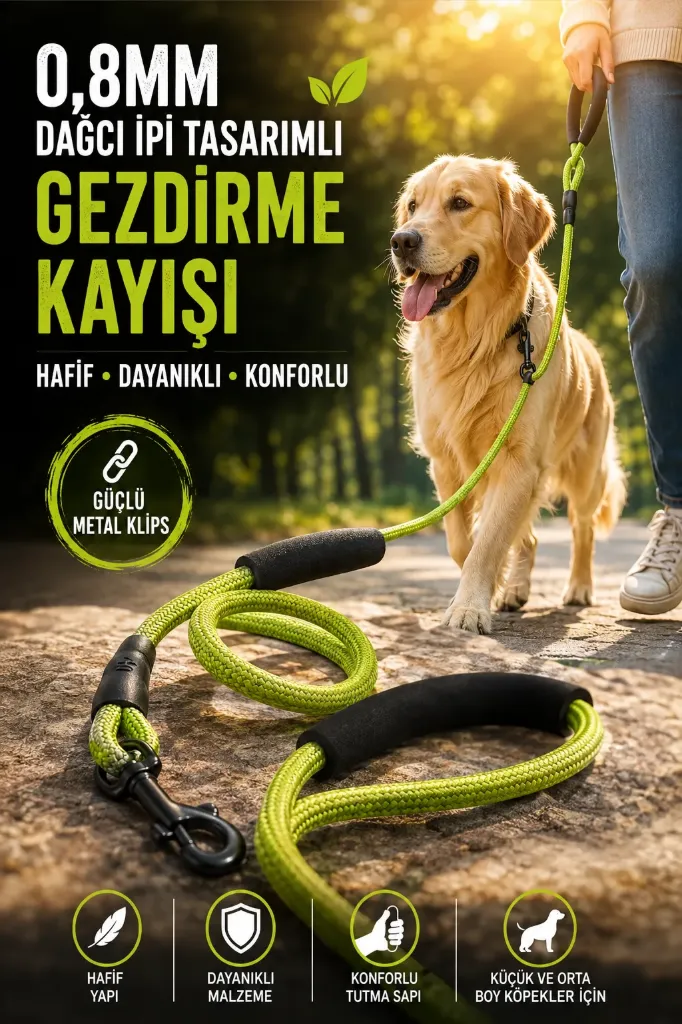 Kedi Köpek Gezdirme Örme İp Model 0.80 MM