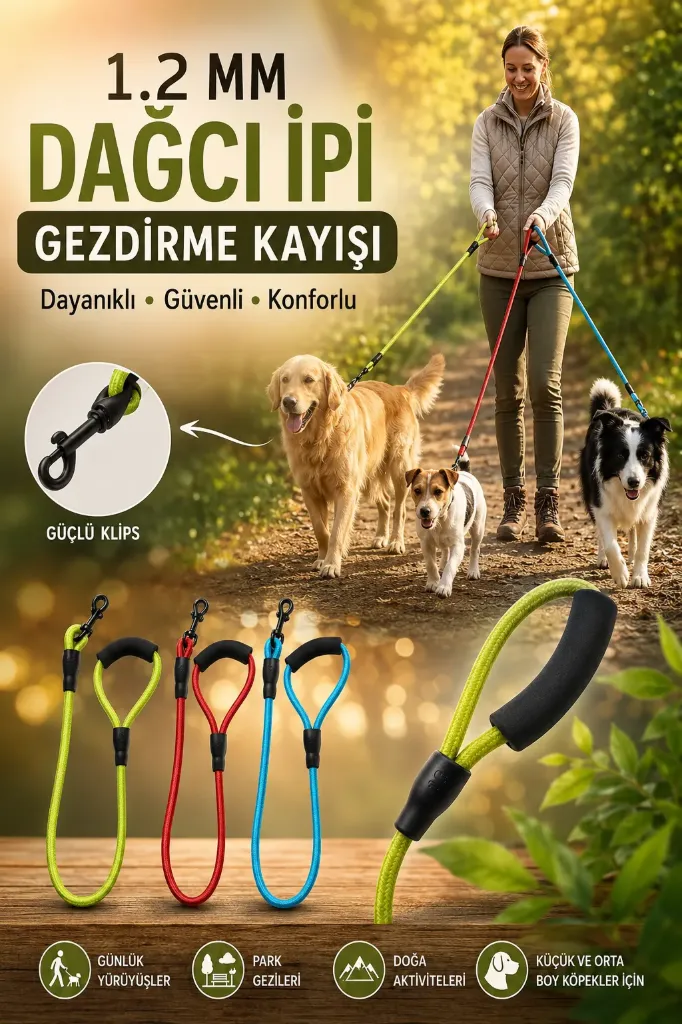 Kedi Köpek Gezdirme Örme İp Model 1.2 mm