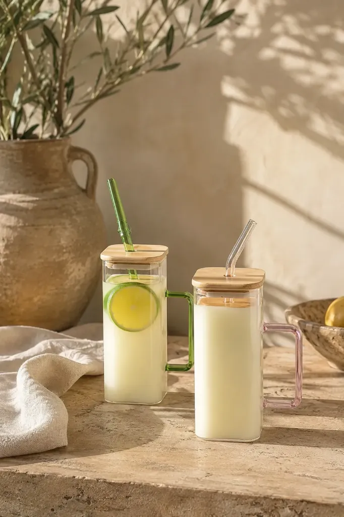 [FBS-676] Renkli Kulplu Kahve & Çay Bardağı 350 Ml *90