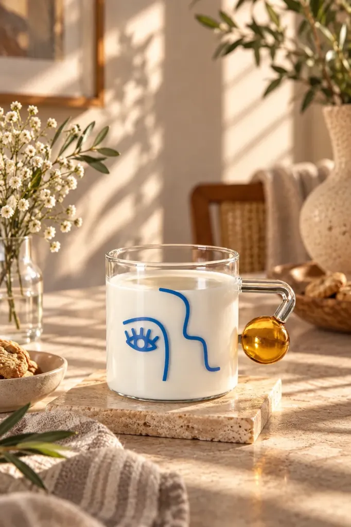 Göz Tasarım Kulplu Kahve & Çay Bardağı