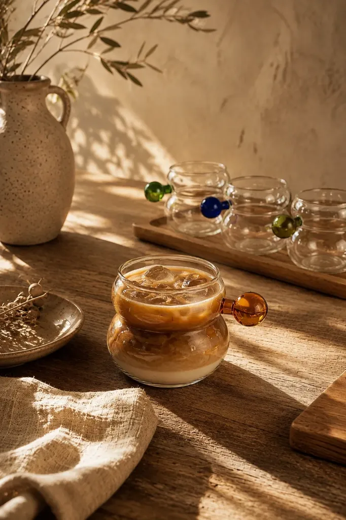 Borasilikat Renkli Kulp Kahve & Çay Bardağı *100