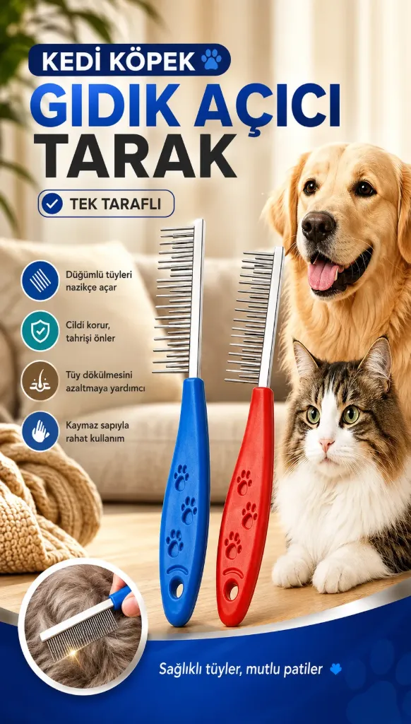 Kedi Köpek Kıtık Açıcı Tarak Küçük *200