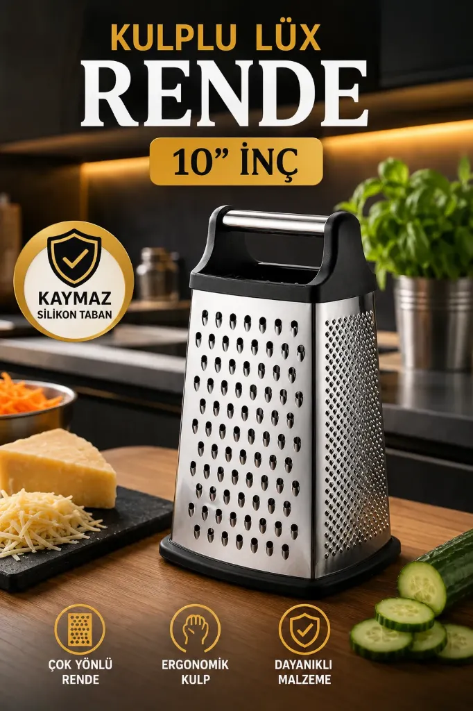Kulplu Lüx Rende Silikon Ayaklı 10" İnç