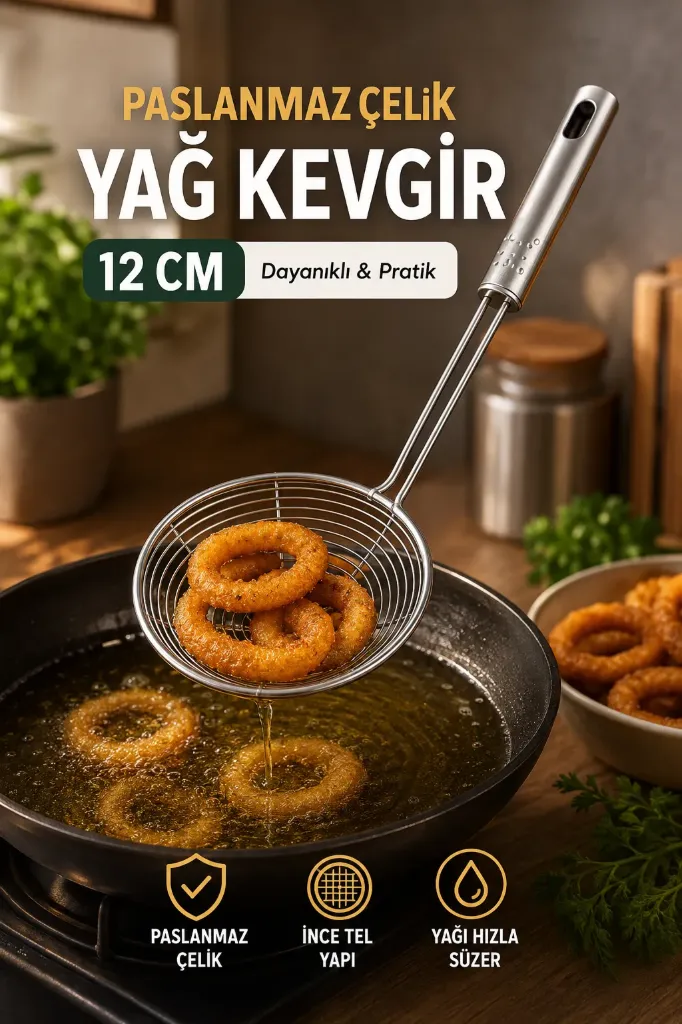Metal Yağ Kevgir 12 Cm *240