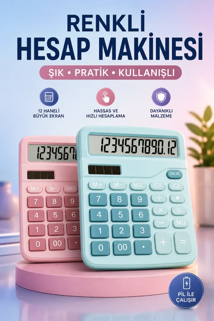 Renkli Hesap Makinası
