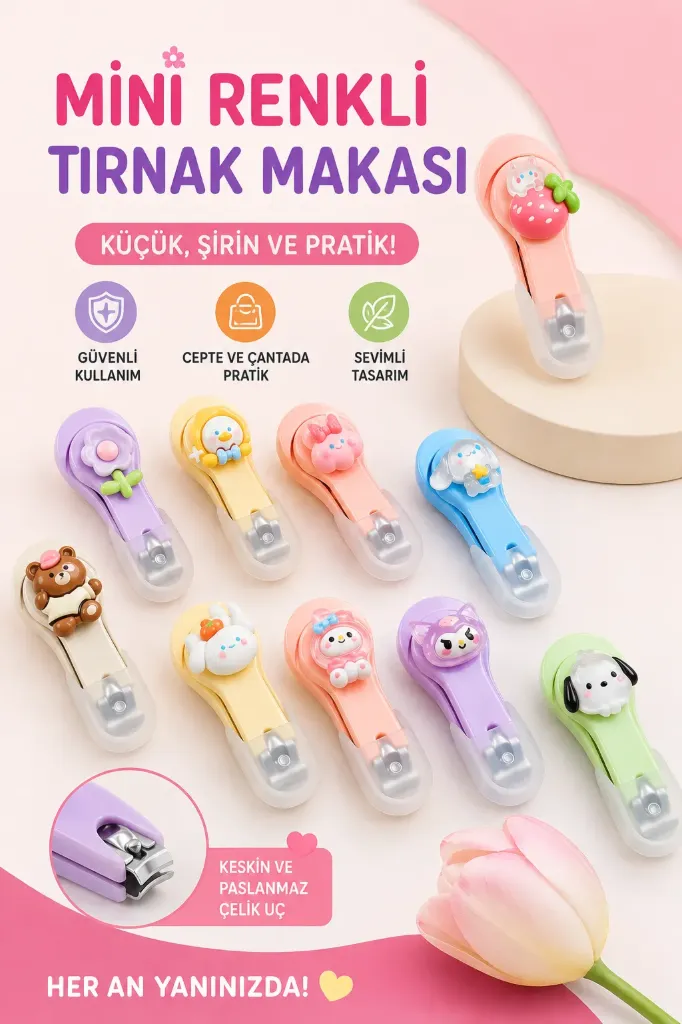 Miini Renkli Tırnak Makası