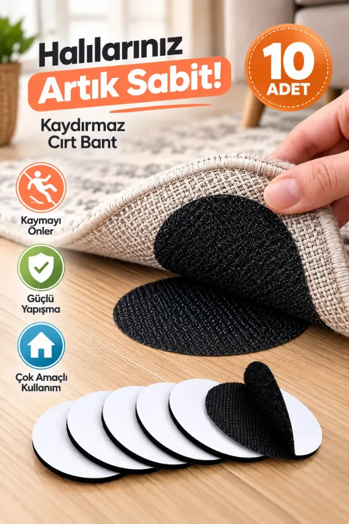 Halı Kaydırmaz Cırt 10 Lu Set *500