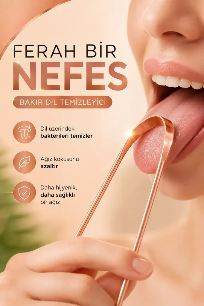 Bakır Dil Temizleme Aparatı