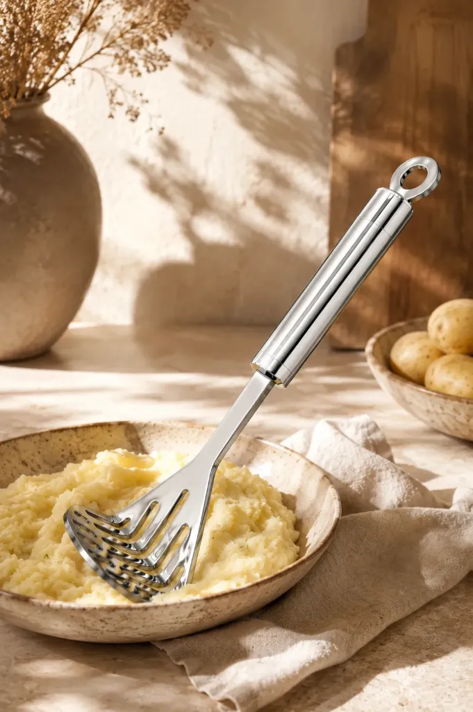 Metal Yandan Basmalı Patates Ezici *144