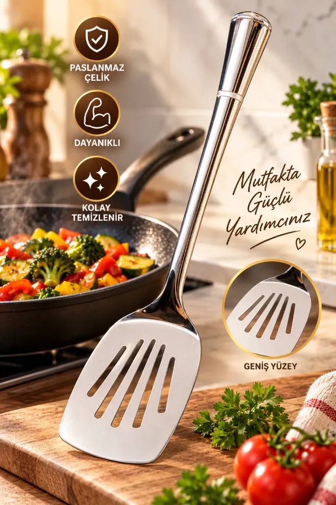 Metal Servis Kaşığı Spatula