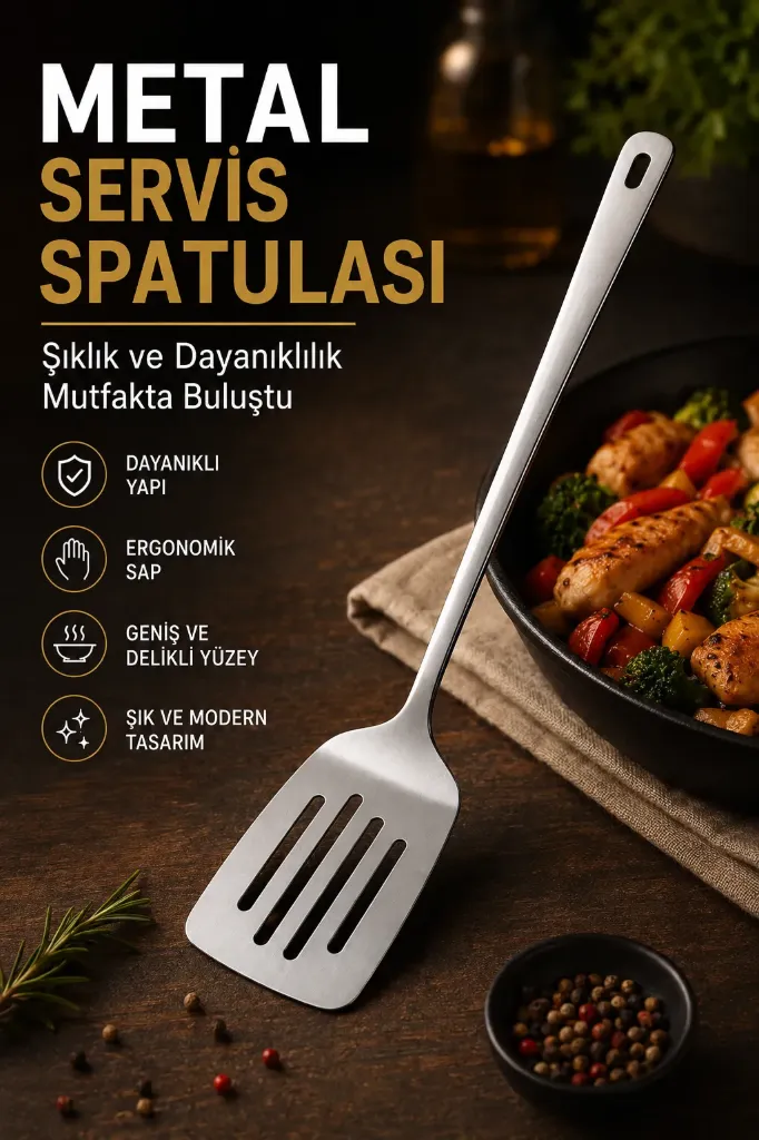 Metal Servis Kaşığı Spatula