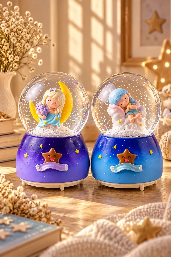 Kar Küresi Püskürtmeli Uyuyan Bebek JH316