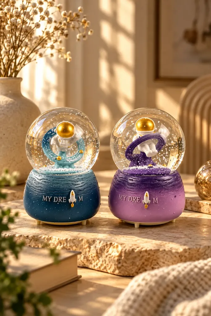[FBS-1029] Snow Globe Spraying Astronaut JH303 *24