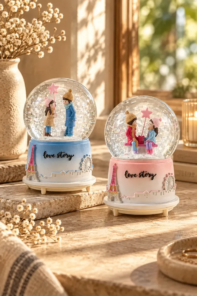 [FBS-1035] Snow Globe Spraying Couple JH265  *24
