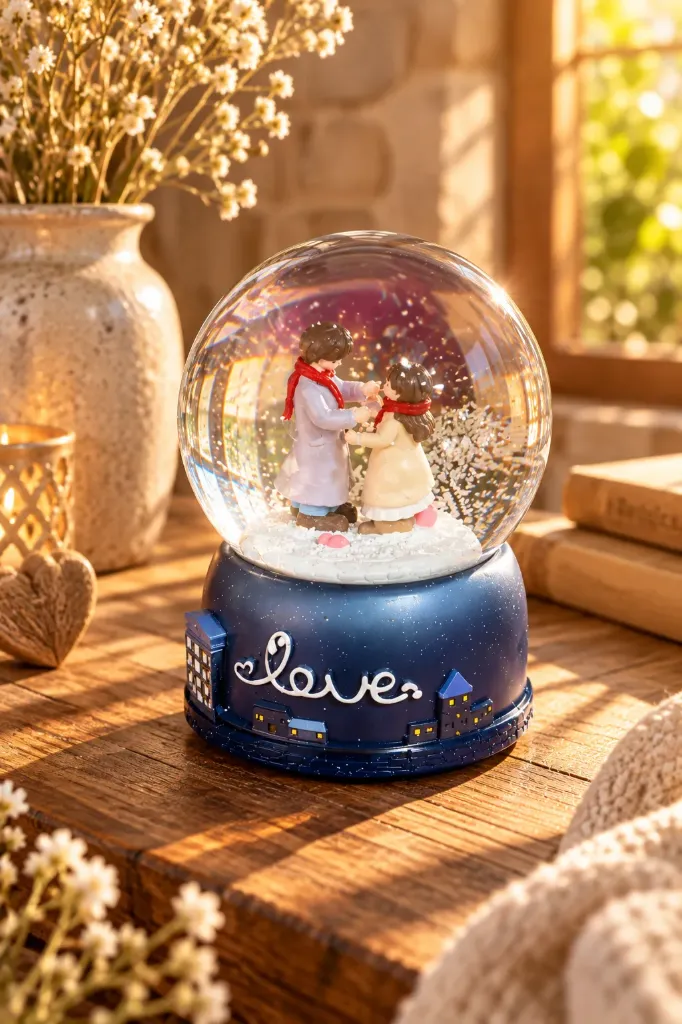 Snow Globe Spraying Love JH291
