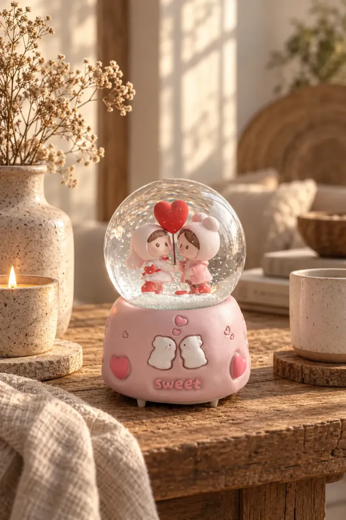 [FBS-1040] Snow Globe Spraying Couple  JH263  *24
