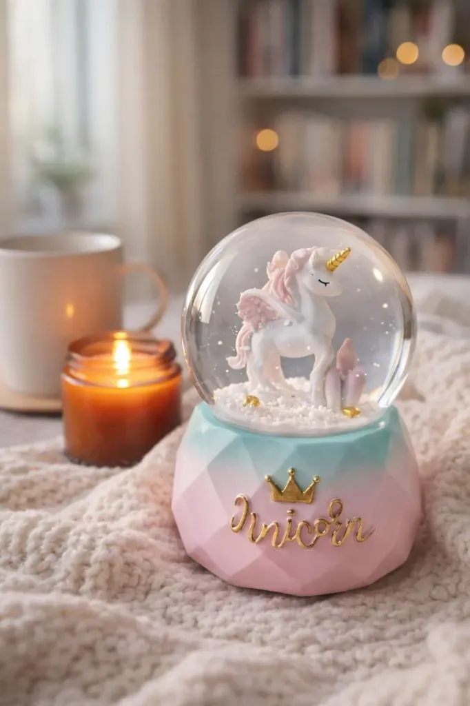[FBS-1047] Kar Küresi Püskürtmeli Unicorn JH61  *24
