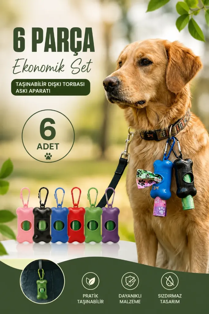 Kedi Köpek 7 Parça Dışkı Poşeti Seti*120