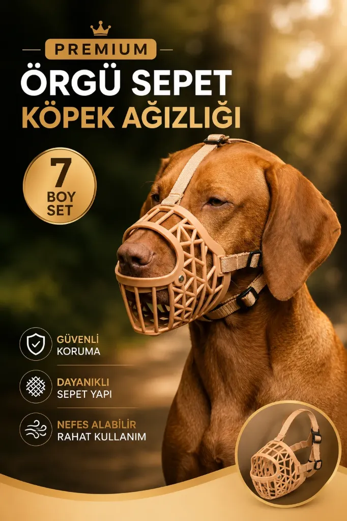 Dog Muzzle 7 Piece Set