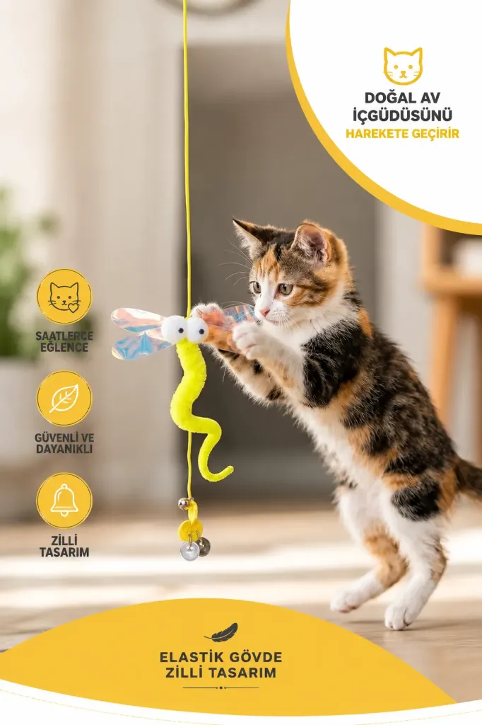 [FBS-1000] Kedi Oyuncak Asma Olta Yusufcuk *500